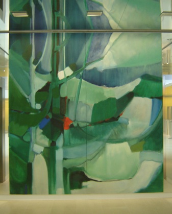 Vert : toile marouflée, 2.80 m x 3 m Vert : toile marouflée, 2.80 m x 3 m